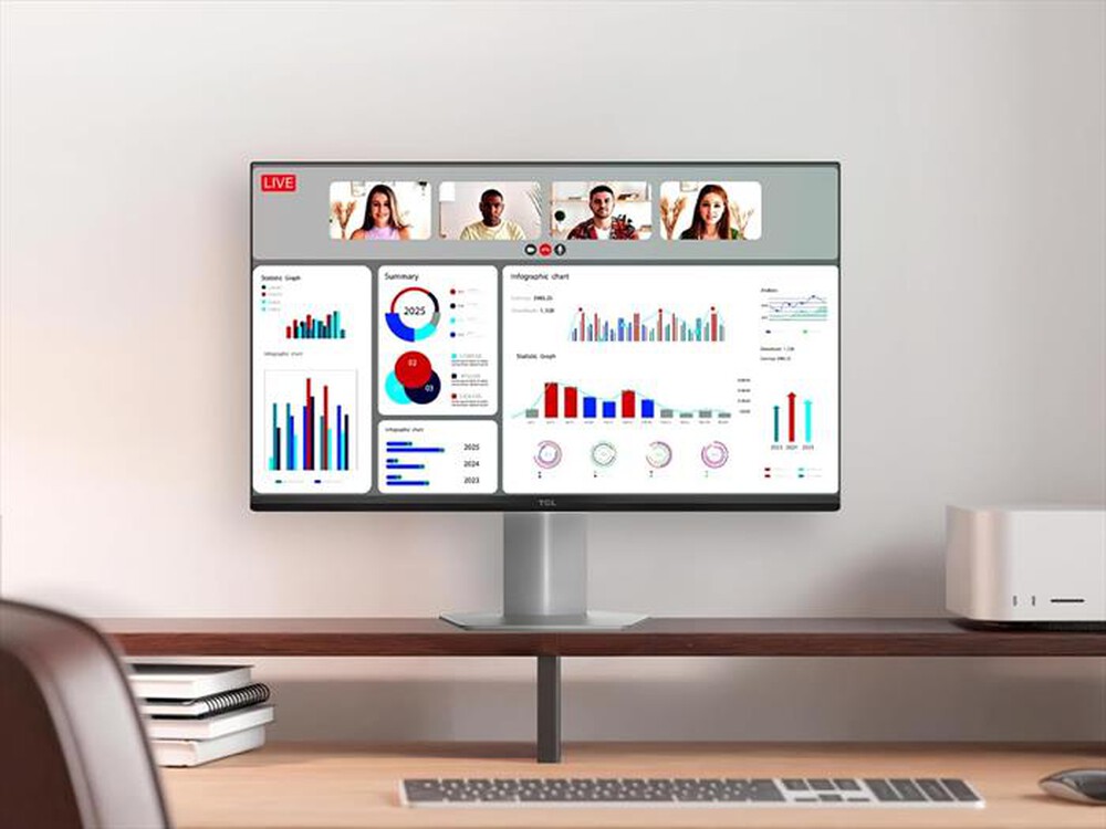 Immagine del prodotto TCL - Monitor LED FHD 25" 25G54-White