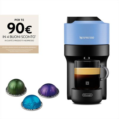 DE LONGHI - Macchina da caffè VERTUO POP ENV90.A Nespresso-Celeste