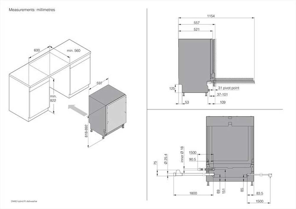 Immagine del prodotto ASKO - Lavastoviglie DFI 8447 D Classe A 14 coperti--