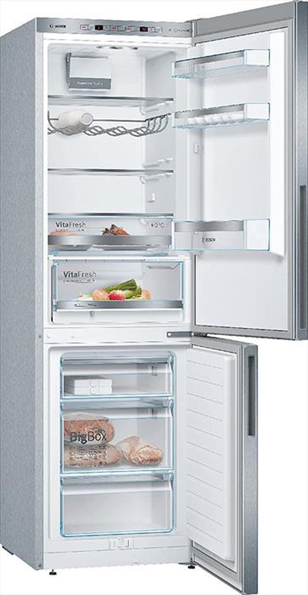 "BOSCH - Frigorifero combinato KGE36ALCA Classe C-Metal look"