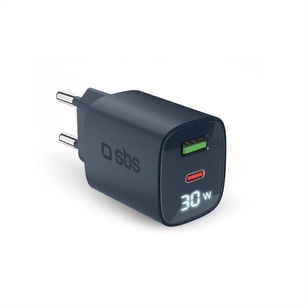 Immagine del prodotto SBS - Caricabatterie da muro TETRGANLCD1USB1C30B-Blu
