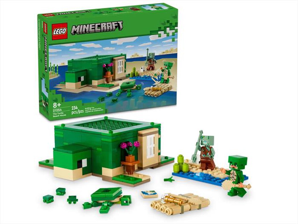 "LEGO - MINECRAFT Beach House della tartaruga - 21254-Multicolore"