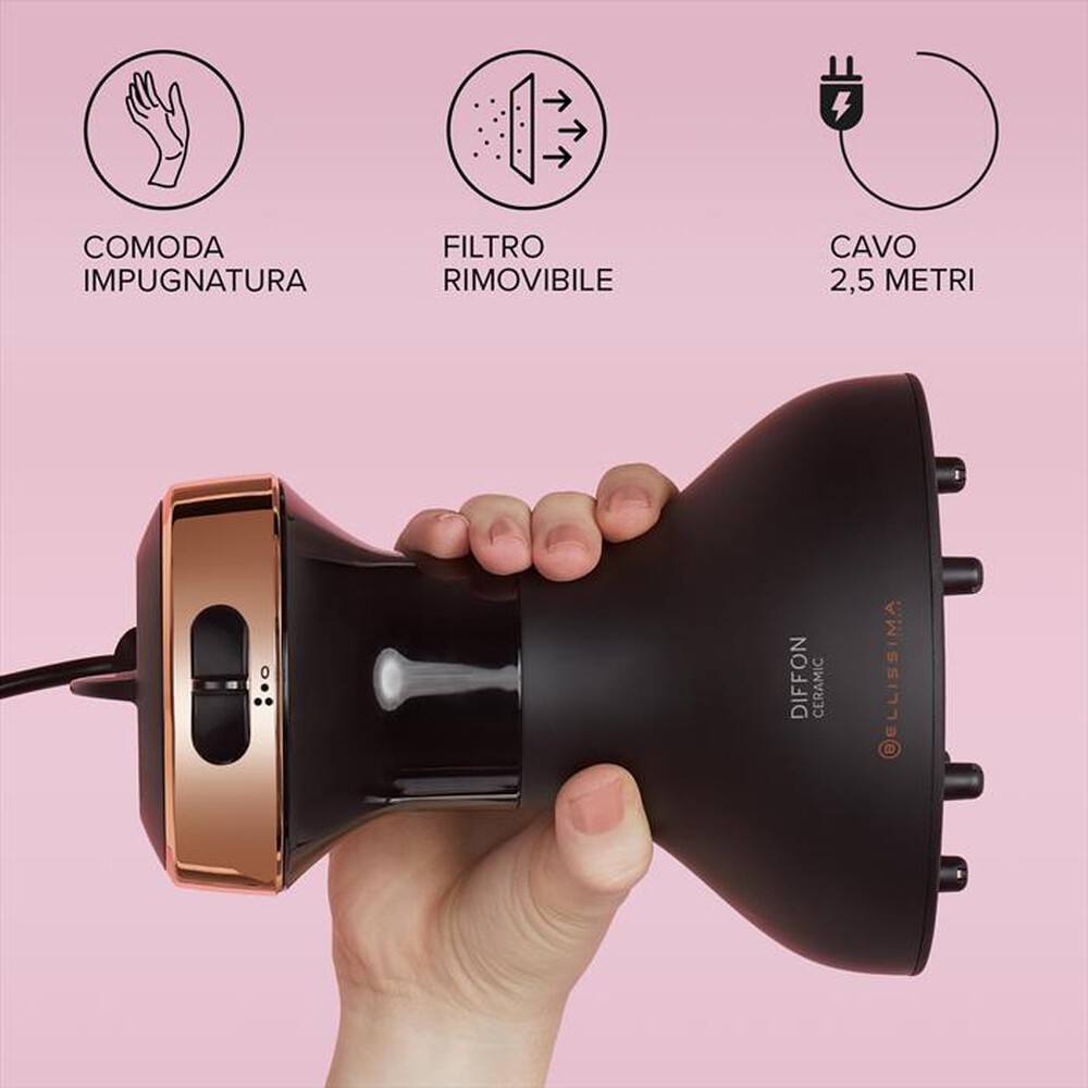 "BELLISSIMA IMETEC - DIFFUSORE AD ARIA CALDA DIFFON MYPRO DF1 3000-NERO E RAME"