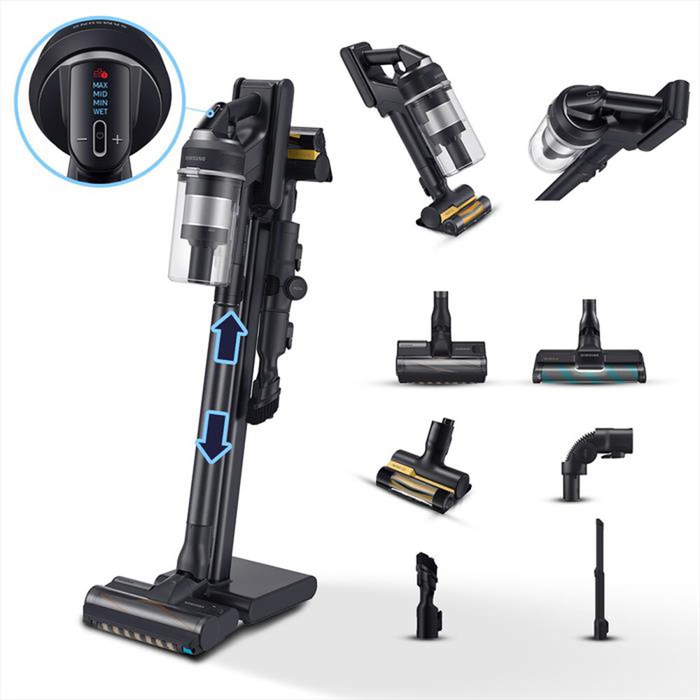 "SAMSUNG - Scopa elettrica JET 95 COMPLETE EXTRA VS20C9554TK-SATIN BLACK"