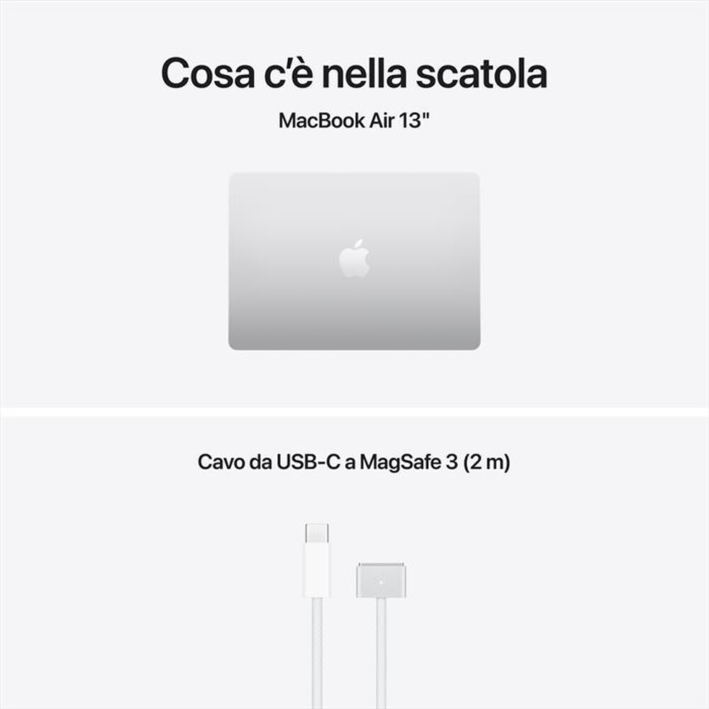 Immagine del prodotto APPLE - MacBook Air 13" M5 Core 10 CPU 10 GPU 16GB 1TB SSD-Argento