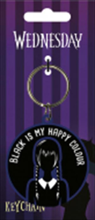 PYRAMID - Portachiavi Wednesday Black is My Happy RK39475C