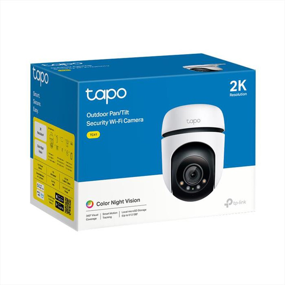 "TP-LINK - Telecamera TC41 OUTDOOR PAN/TILT SECURITY WI-FI 2K"