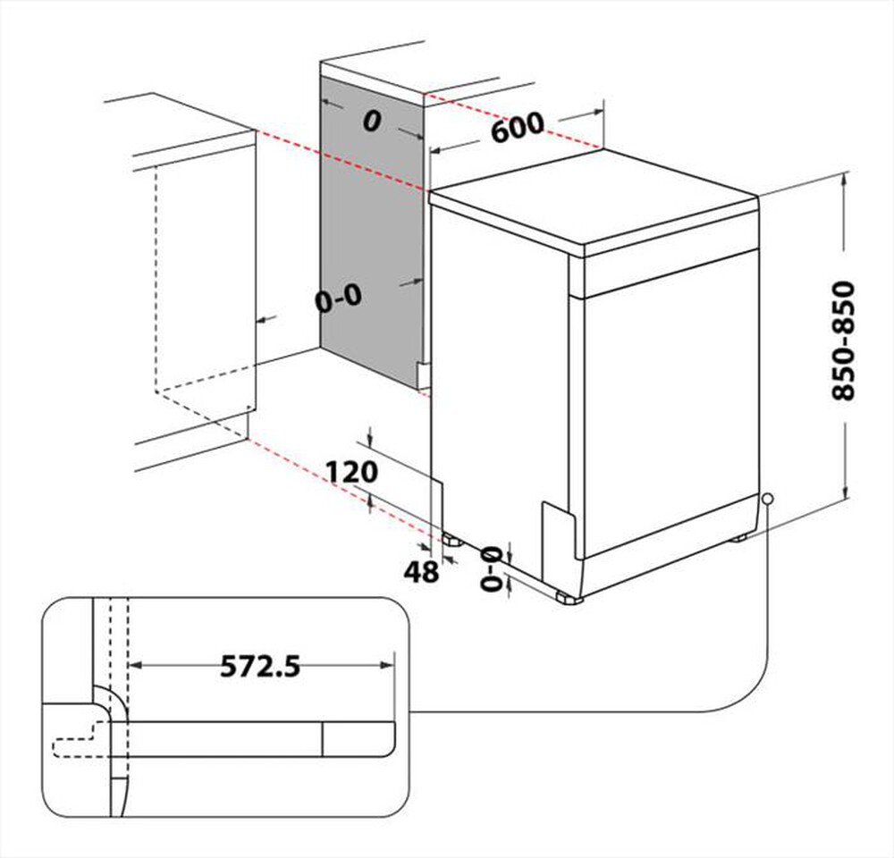 Immagine del prodotto HOTPOINT ARISTON - Lavastoviglie HFC 3C41 CW X Classe C 14 coperti-Acciaio inossidabile