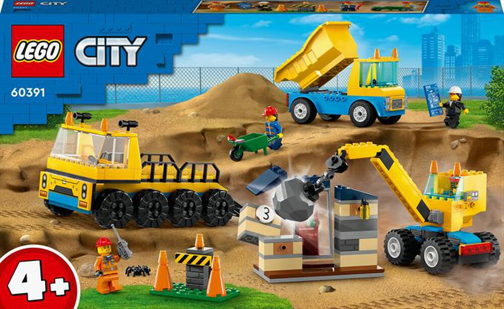 Immagine del prodotto LEGO - CITY GREAT VEHICLES Camion da cantiere e gru 60391