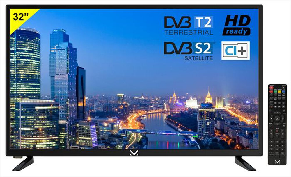 "MAJESTIC - TV LED HD READY 31,5\" TVD 232 S2 LED-Nero"
