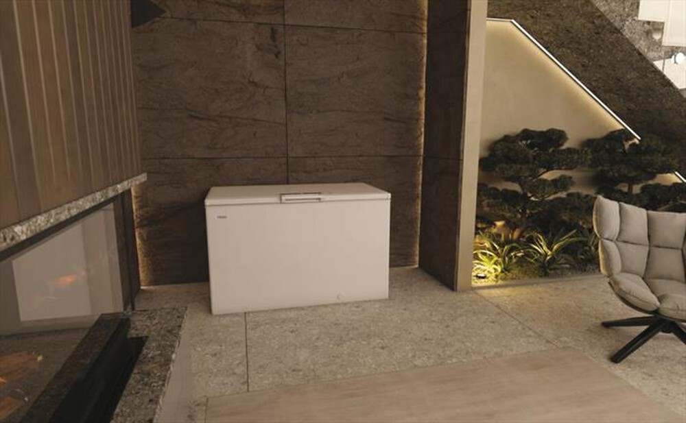 "HAIER - Congelatore orizzontale HCE420E Classe E 418 lt-Bianco"