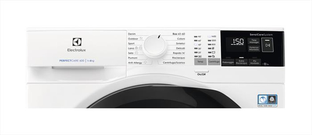 "ELECTROLUX - Lavatrice EW6FCH484 8 Kg Classe A-Bianco/oblò nero"
