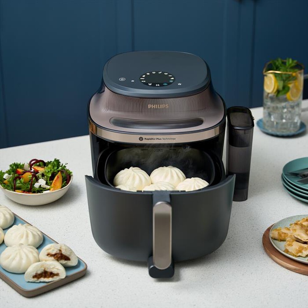 Immagine del prodotto PHILIPS - AIRFRYER SERIE 5000, 7.2L COTTURA VAPORE NA543/00-Nero/Champagne