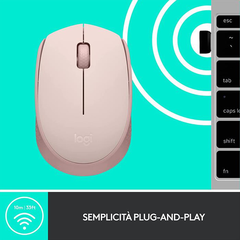 Immagine del prodotto LOGITECH - M171 Wireless Mouse-Rosa