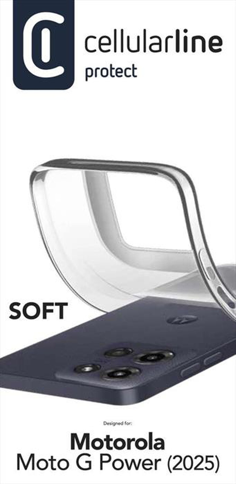 Immagine del prodotto CELLULARLINE - Custodia SOFT per Motorola G Power (2025)-Trasparente