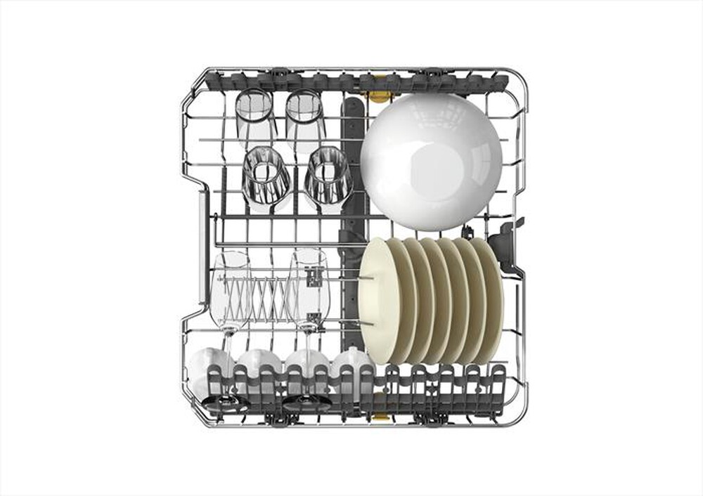 "WHIRLPOOL - Lavastoviglie MAXISPACE W7F HS41 X Classe C 15 cop-Stainless steel"