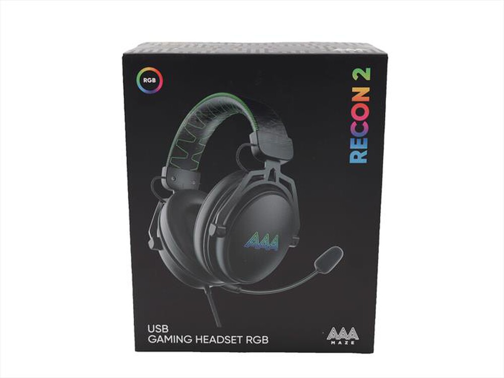 Immagine del prodotto AAAMAZE - CUFFIA GAMING RECON 2 USB CON MICROFONO-Nero
