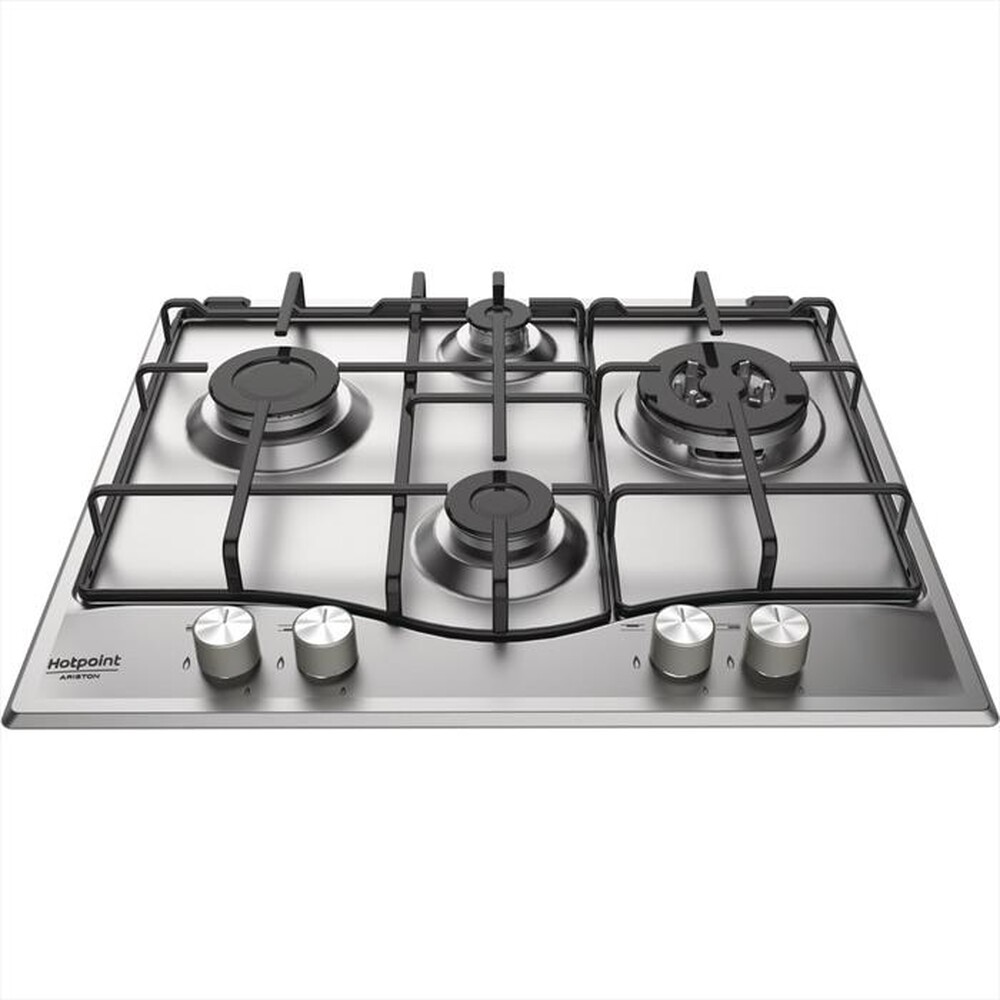 "HOTPOINT ARISTON - Piano cottura a gas PCN 642 T/AS/HA 59cm-Inox antigraffio"