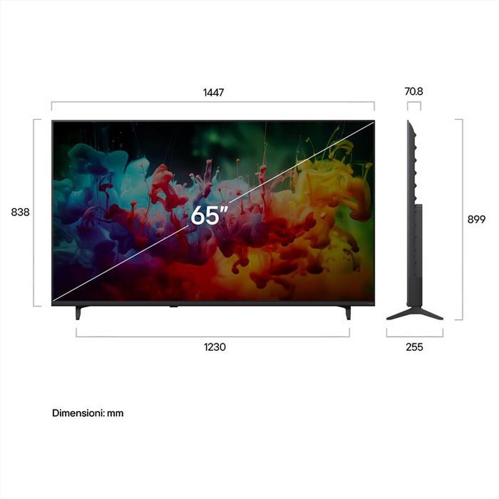 Immagine del prodotto LG - QNED AI MINILED QNED70B 65QNED70B6C-Charcoal Black