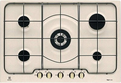 ELECTROLUX - Piano cottura a gas RGG 7253 OON 5 fuochi 74,4cm-Estetica sabbia