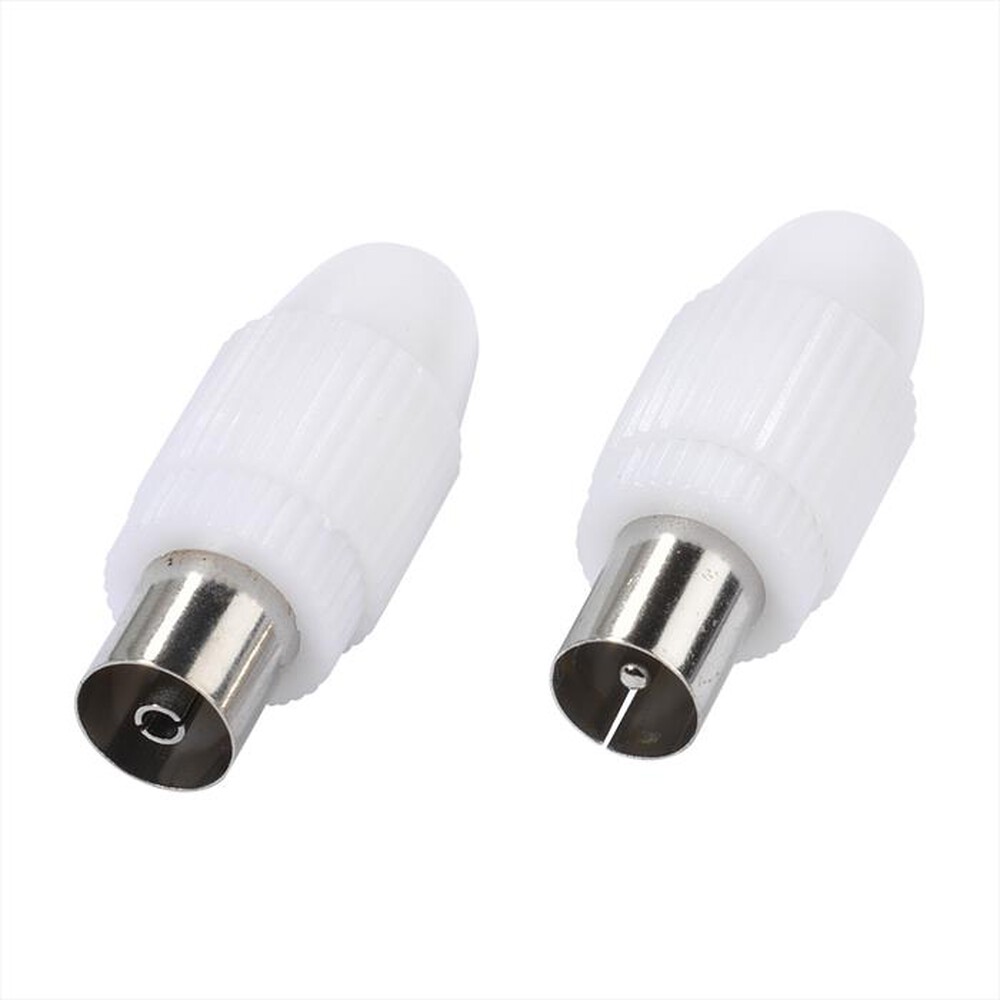 Immagine del prodotto SBS - Plug Set Coax plug a. Coax socket-Bianco