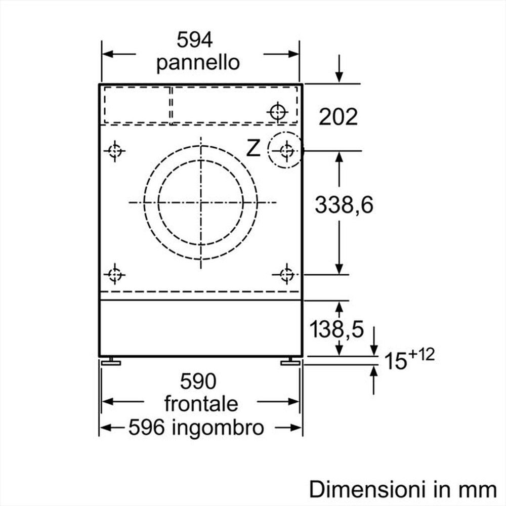 "BOSCH - Lavatrice WIW24342EU 8 Kg Classe C-Bianco"