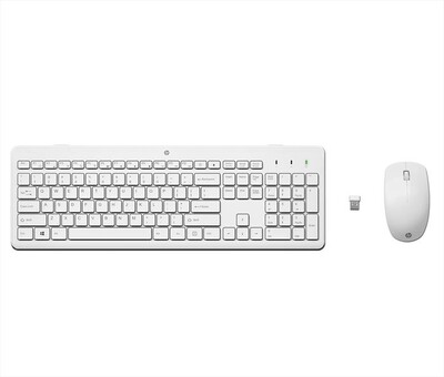 HP - TASTIERA E MOUSE WIRELESS 230-Bianco