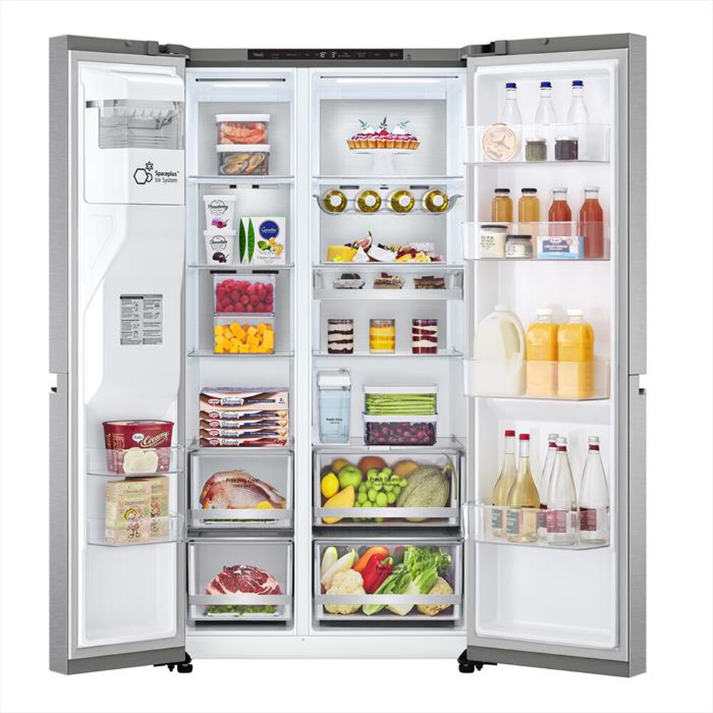 "LG - Frigorifero side by side GSLV91MBAC Classe C 635L-Acciaio inossidabile"