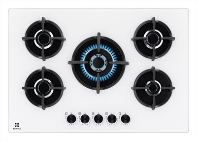 ELECTROLUX - Piano cottura gas EGG75372W 5 fuochi 74cm-Bianco