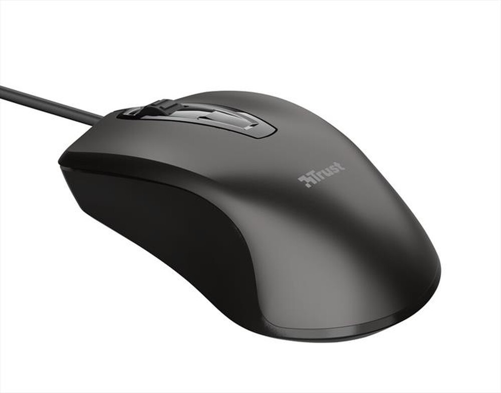 "TRUST - CARVE WIRED MOUSE-Black"