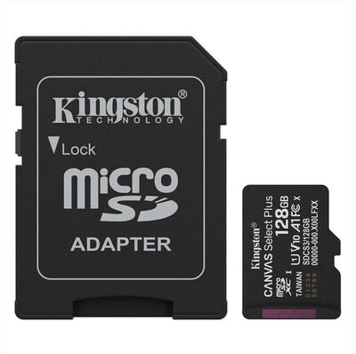 KINGSTON - Memoria microSD Canvas Select Plus SDCS3/128GB-Nero