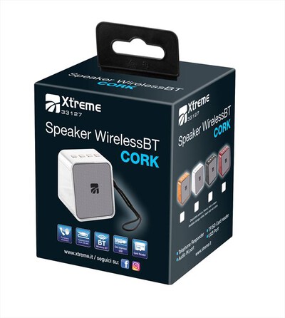 XTREME - SPEAKER WIRELESS BT CORK-NERO