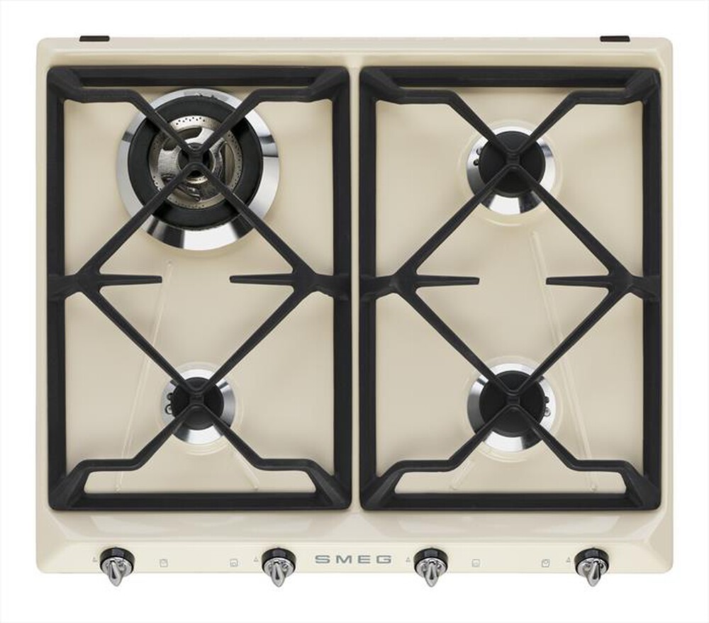 "SMEG - Piano cottura a gas SR964PGH 59,5cm-panna"