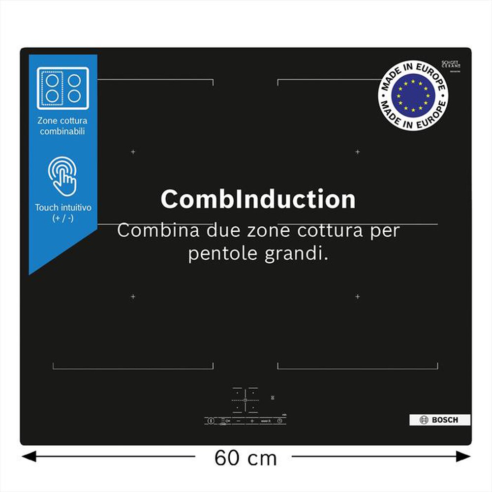 Immagine del prodotto BOSCH - Piano cottura induzione PVQ611BB6E 59,2 cm-Nero
