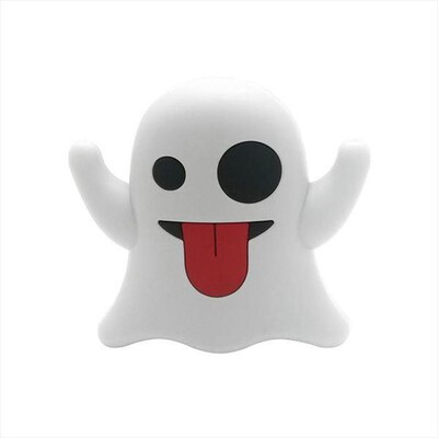 CELLY - PBGHOST2200WH - PB 2200 EMOJI GHOST-Bianco/Plastica