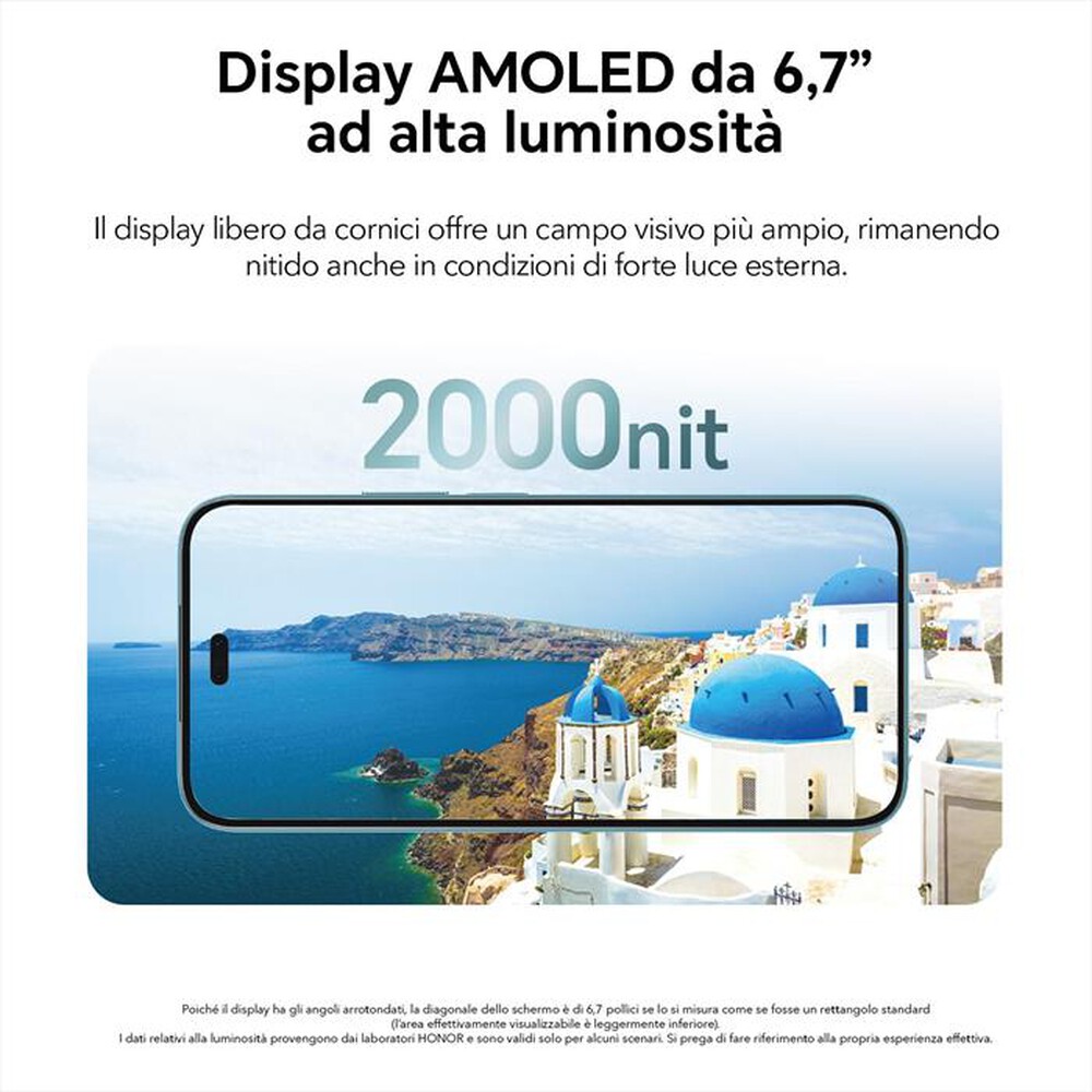 Immagine del prodotto HONOR - Smartphone 200 LITE + CHOICE EARBUDS X5-Cyan Lake