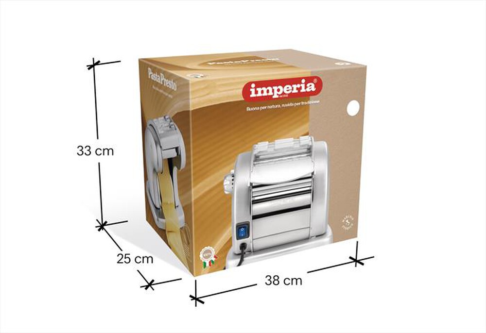 "IMPERIA - Sfogliatrice Pasta Ruvida PASTAPRESTO GOURMET-antracite"