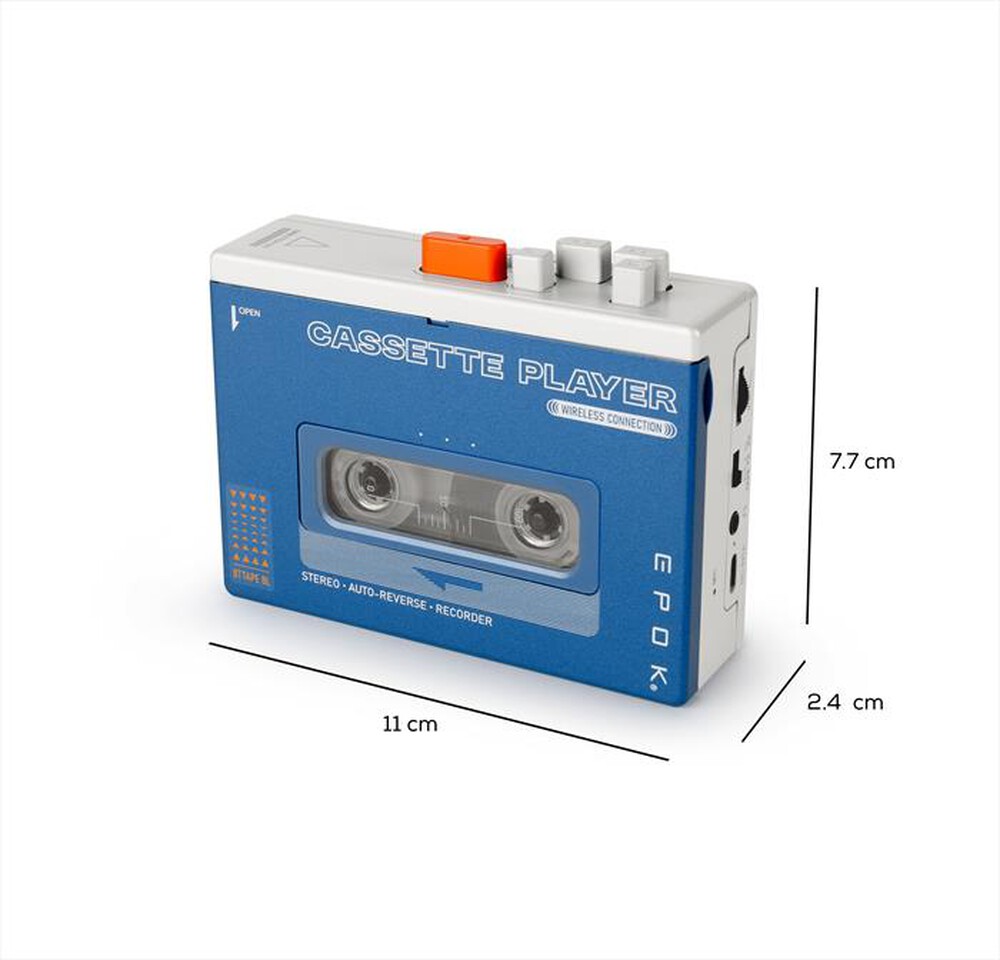 Immagine del prodotto BIG BEN - BTTAPEBL- SPEAKER BT "WALKMAN" CON MUSICASSETTA RE-Multicolore