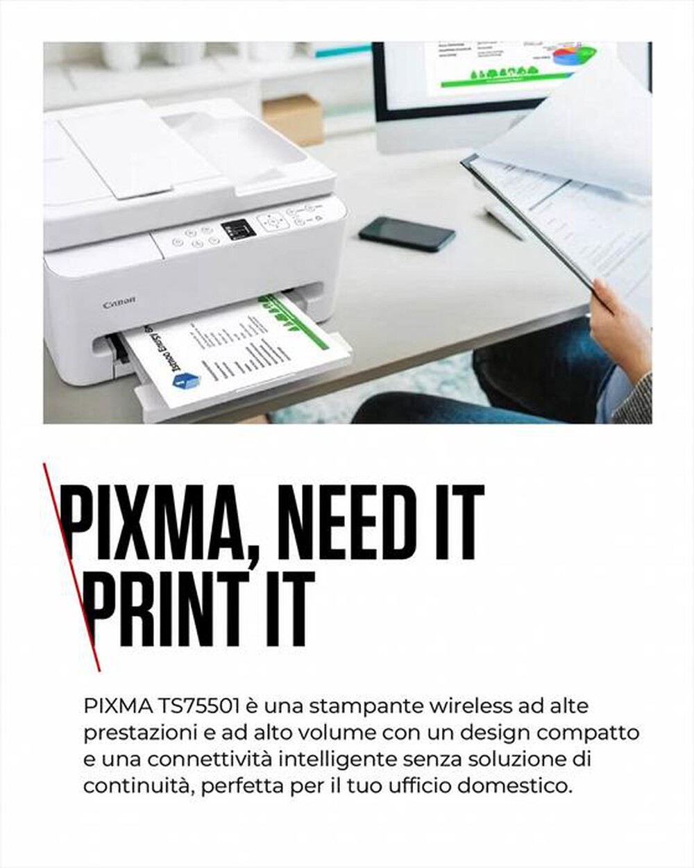 Immagine del prodotto CANON - Multifunzione PIXMA TS7550I-White