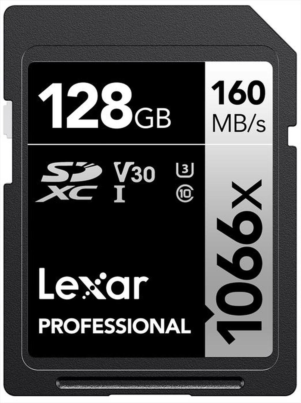 "LEXAR - 128GB PRO 1066X SDXC UHS-I V30-Black"