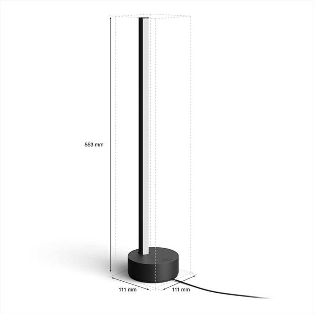 "PHILIPS - HUE GRADIENT SIGNE LAMPADA TAVOLO NERA-Multicolore"