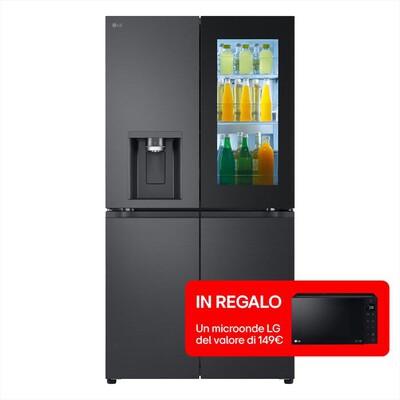 LG - Frigorifero 4 porte GMG960EVJE Classe E 638L-Black