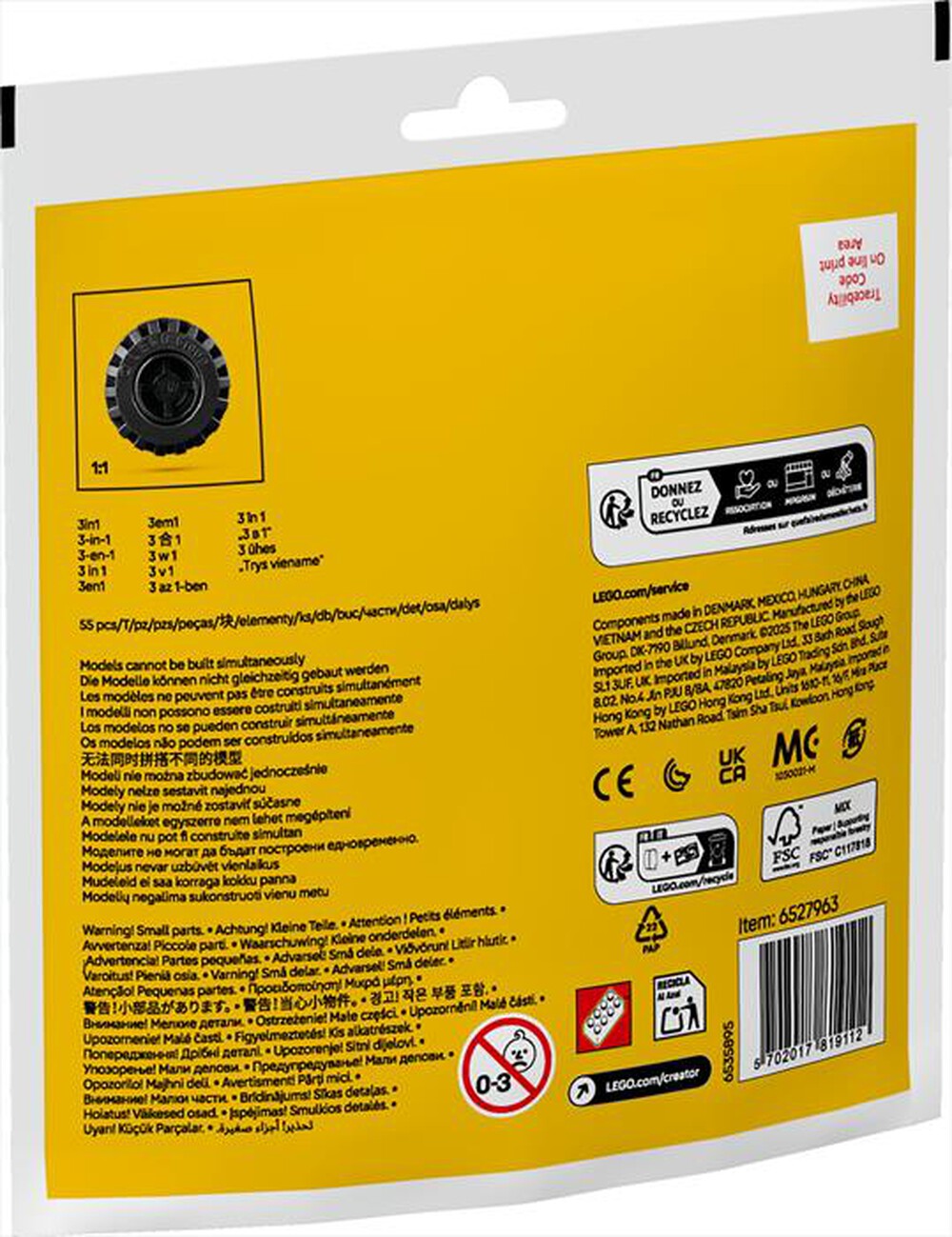 Immagine del prodotto LEGO - RECRUITMENT BAGS Monster Truck convertibile 30691