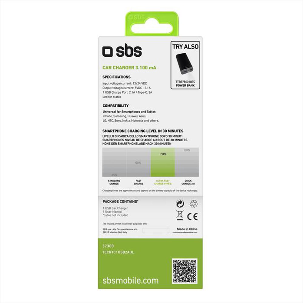 Immagine del prodotto SBS - TECRTC1USB2AUL-Nero