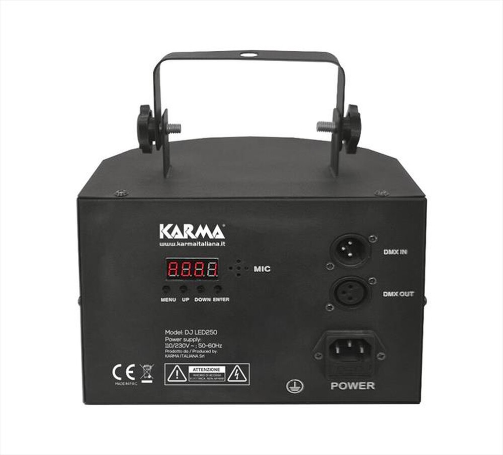 "KARMA - Effetto luce motorizzato DJ LED250-Nero"
