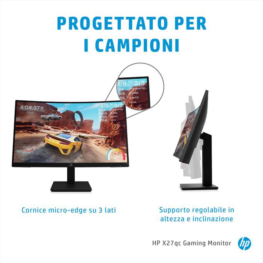 "HP - Monitor 27\" X27QC-Nero"