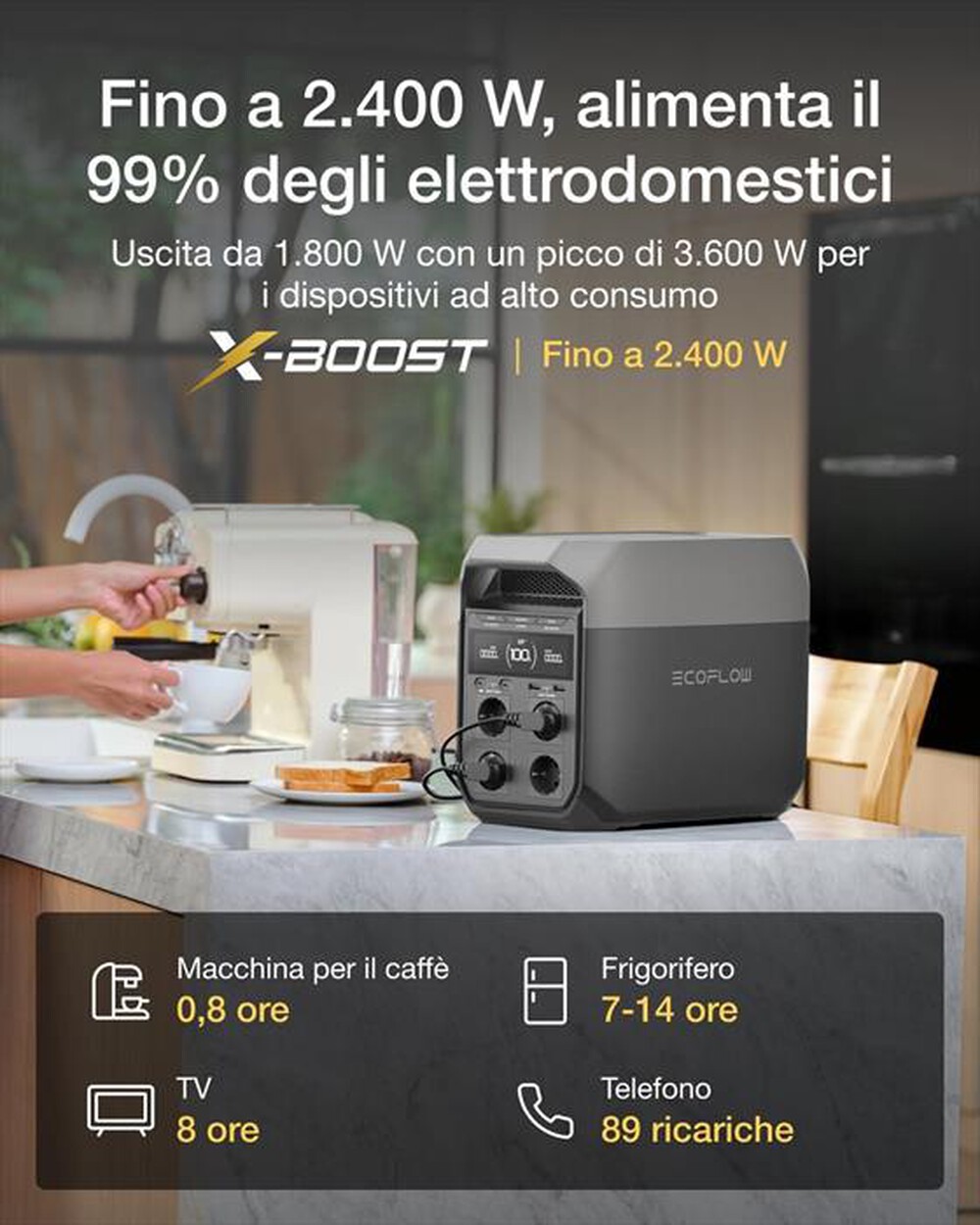"ECOFLOW - DELTA 3 POWER STATION-Nero"