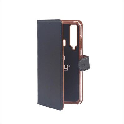 CELLY - WALLY796 CUSTODIA PER GALAXY A9 (2018)-Nero/Similpelle