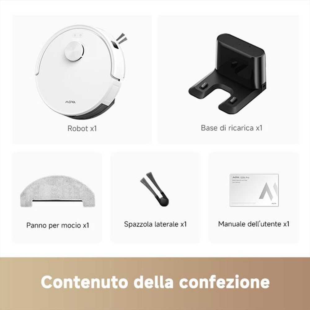 Immagine del prodotto MOVA - Aspirapolvere robot E20S PRO-Bianco