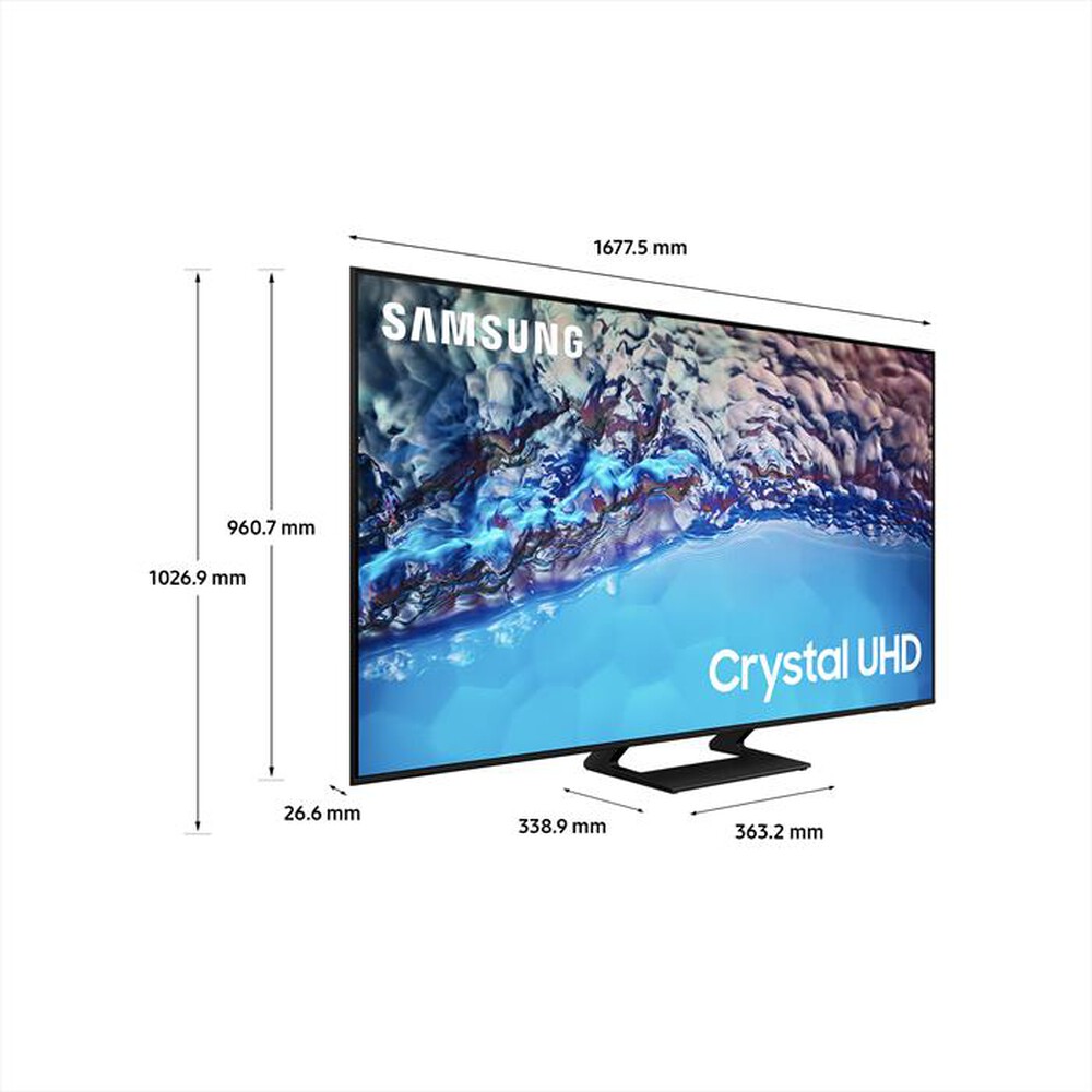 "SAMSUNG - Smart TV Crystal UHD 4K 75” UE75BU8570-Black"